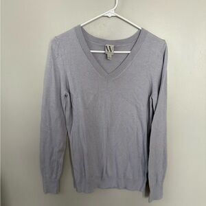 Worthington Light Gray V-Neck Sweater